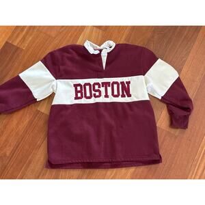 BOSTON Collegiate Collared Sweatshirt